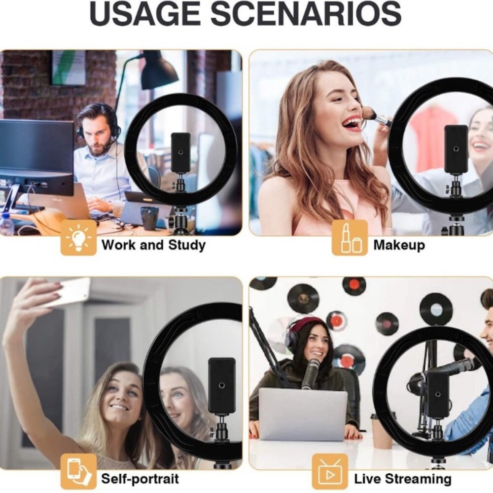 Ring Light for TikTok/Blog/Streaming/Youtube/Selfie/Makeup Routine/Photoshoot - Picture 8 of 13